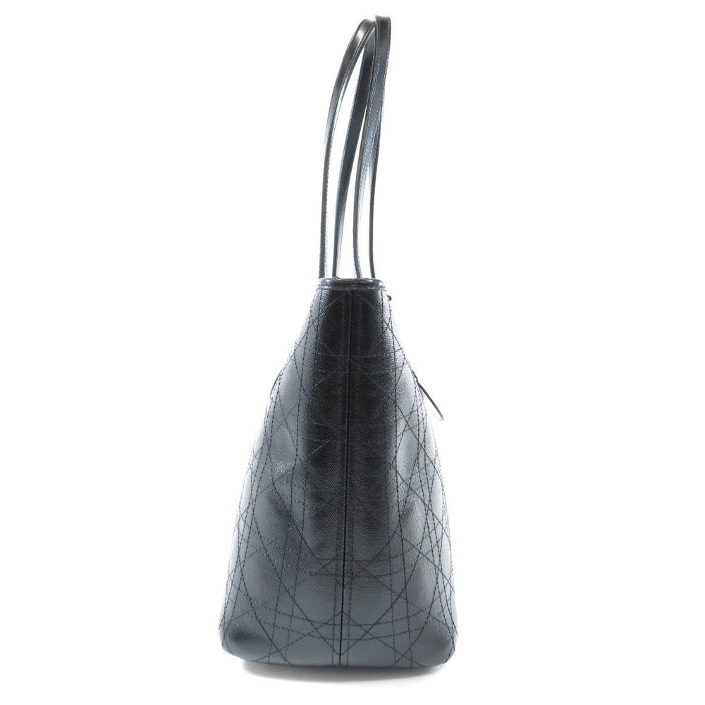 Christian Dior Cannage Tote Bag Leather Black - Picture 2 of 8